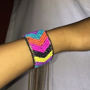 Beaded multi colored bracelet